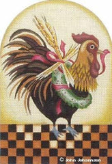 Melissa Shirley Designs Rustic Chicken Needlepoint Canvas