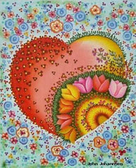 Melissa Shirley Designs Bright Heart JJ Needlepoint Canvas