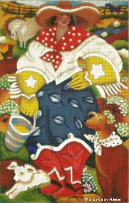 Melissa Shirley Designs Linda Carter-Holman Lucky Needlepoint Canvas