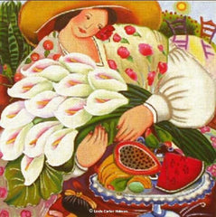 Melissa Shirley Designs Red Book and Bag Needlepoint Canvas
