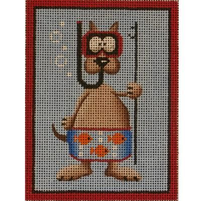 Rebecca Wood Designs Water Dog Needlepoint Canvas