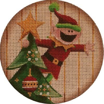 Rebecca Wood Designs Star Elf Needlepoint Canvas