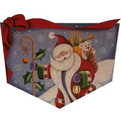 Rebecca Wood Designs Tree Santa- C Needlepoint Canvas