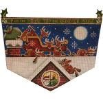 Rebecca Wood Designs Restless Reindeer Cuff Needlepoint Canvas