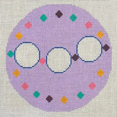 The Gingham Stitchery Krissy Johnson Designs Friendship Bracelet Round Needlepoint Canvas