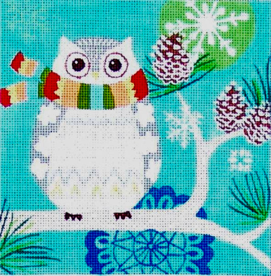 Maggie Co Woodland Owl by Jennifer Brinley Needlepoint Canvas