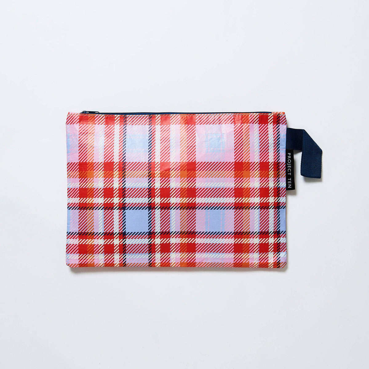 Project Ten Large Zip Project Bag - Tartan