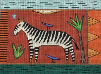 Rebecca Wood Designs Zebra Needlepoint Canvas