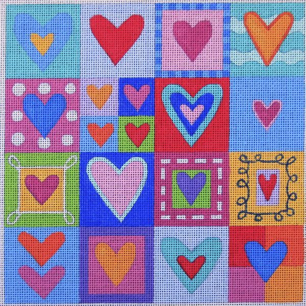 Alice Peterson Co. Hearts Galore Needlepoint Canvas