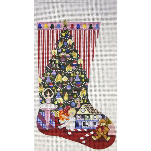 Alice Peterson Co. Christmas Morning Stocking Needlepoint Canvas