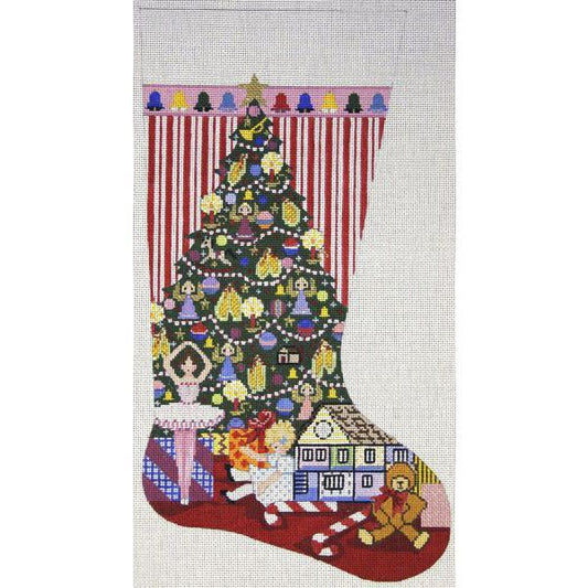 Alice Peterson Co. Christmas Morning Stocking Needlepoint Canvas