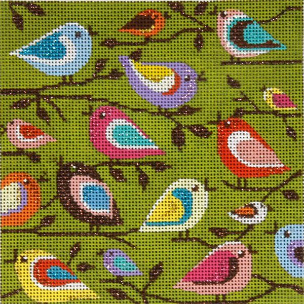 Alice Peterson Co. Birds of a Different Color Needlepoint Canvas