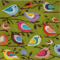 Alice Peterson Co. Birds of a Different Color Needlepoint Canvas
