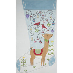 Alice Peterson Co. Reindeer Stocking Needlepoint Canvas