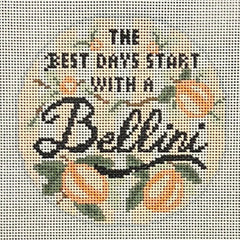 The Gingham Stitchery Kirkland Design Studios Happier Hour Coasters Bellini Needlepoint Canvas