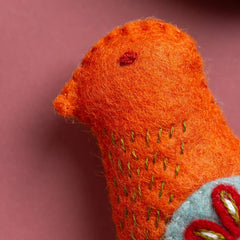 Corinne Lapierre Folk Birds Felt Embroidery Craft Kit