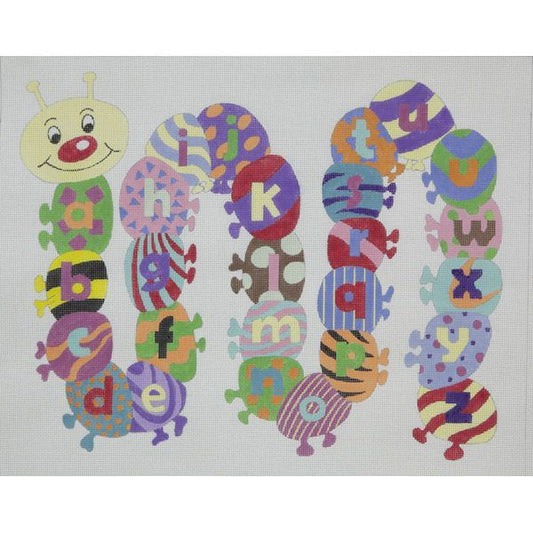 Alice Peterson Co. Caterpillar Alphabet Needlepoint Canvas