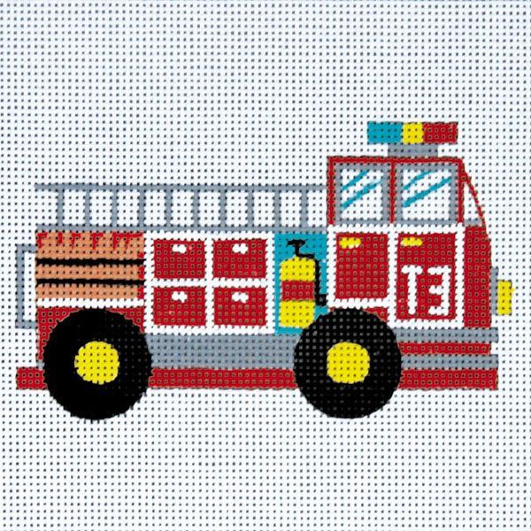 Alice Peterson Co. Small Fire Truck Needlepoint Canvas