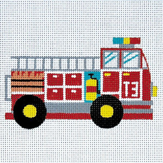 Alice Peterson Co. Small Fire Truck Needlepoint Canvas