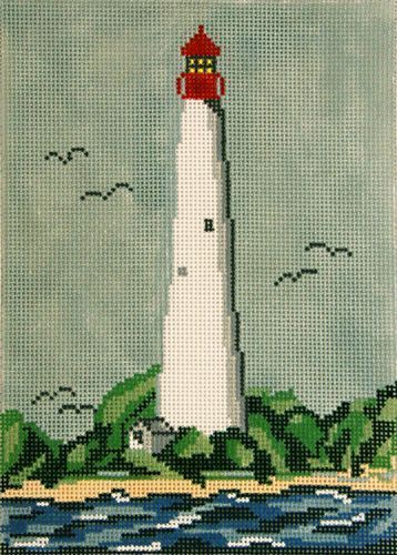 Needle Crossings Cape May Light House 18m Needlepoint Canvas