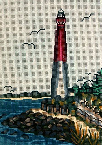 Needle Crossings Barnegat Light House Needlepoint Canvas