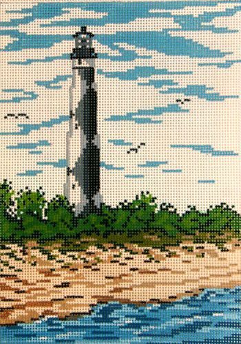 Needle Crossings Cape Lookout Light House Needlepoint Canvas