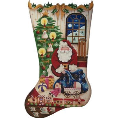 Rebecca Wood Designs Santas Toys For Girls Needlepoint Canvas - 13M