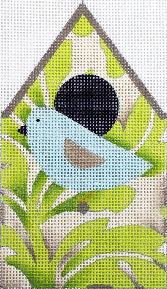 Melissa Shirley Designs Floral Birdhouse Needlepoint Canvas