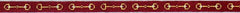 The Meredith Collection Bits Burgundy Background Belt Needlepoint Canvas