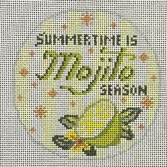 The Gingham Stitchery Kirkland Design Studios Happier Hour Coasters Mojito Needlepoint Canvas