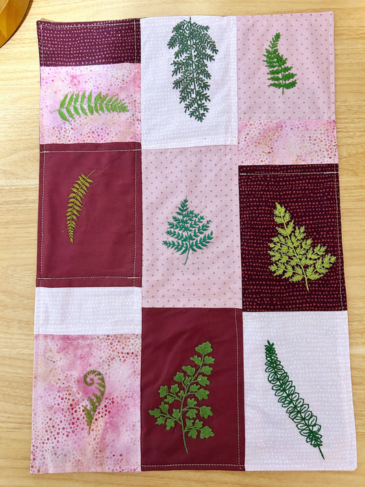 M Creative J Ferns Peel Stick and Stitch Botanical Embroidery Patterns