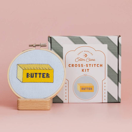 Cotton Clara Butter Cross Stitch Kit