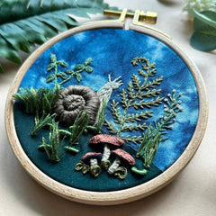 M Creative J Woodland Snail Embroidery Kit