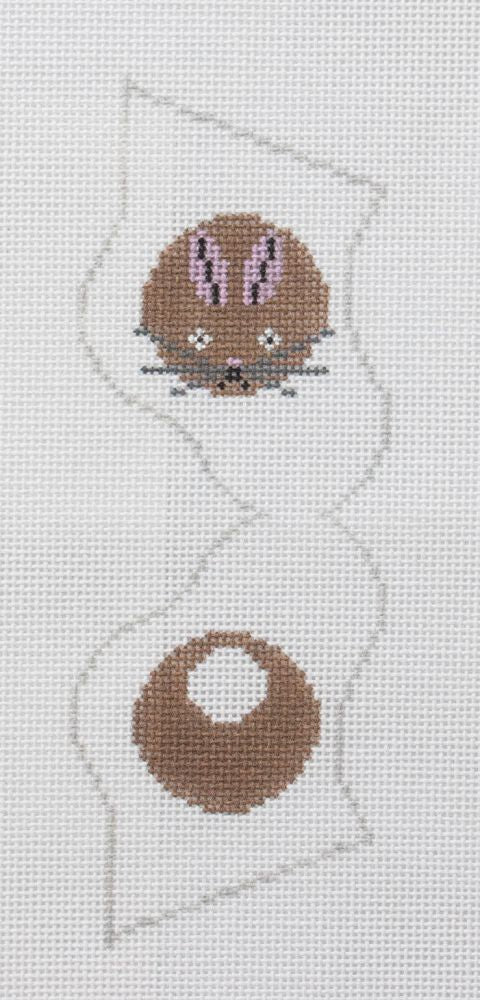 Charley Harper Bunny Bootie Needlepoint Canvas