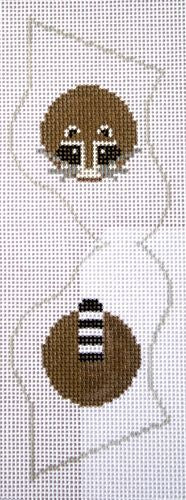 Charley Harper Raccoon Bootie Needlepoint Canvas