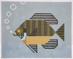 Charley Harper Bluegill Needlepoint Canvas