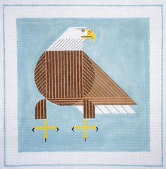 Charley Harper Bald Eagle Needlepoint Canvas