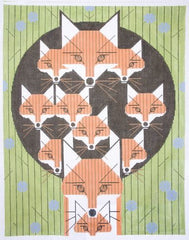 Charley Harper Foxsimillies Needlepoint Canvas