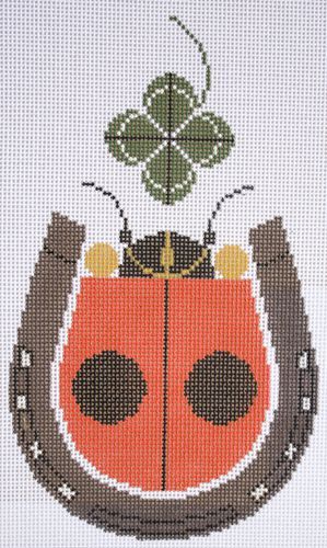 Charley Harper Lucky Ladybug Needlepoint Canvas