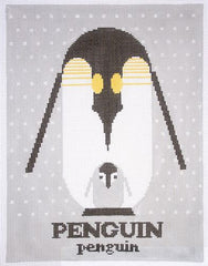 Charley Harper PENGUINpenguin Needlepoint Canvas