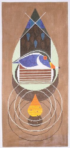 Charley Harper Wood Duck Needlepoint Canvas
