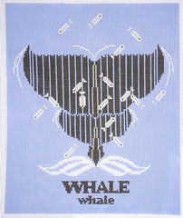 Charley Harper WHALEwhale Needlepoint Canvas