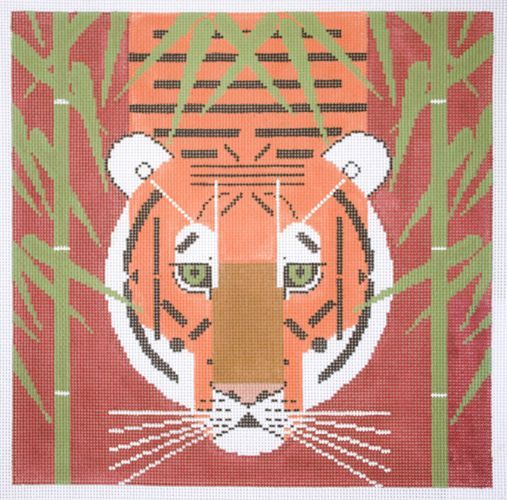 Charley Harper Asian Tiger Needlepoint Canvas