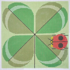 Charley Harper Double Lucky Needlepoint Canvas