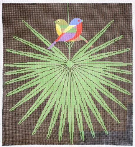 Charley Harper Flamboyant Feathers Needlepoint Canvas