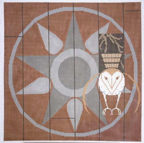 Charley Harper Hexit Needlepoint Canvas