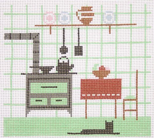 Charley Harper Old Fashion Kitchen Needlepoint Canvas
