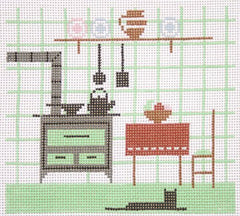 Charley Harper Old Fashion Kitchen Needlepoint Canvas