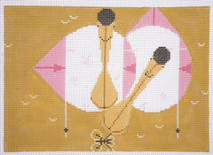 Charley Harper Roseate Spoonbills Needlepoint Canvas