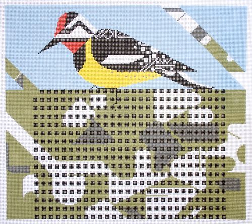 Charley Harper Savoring Sycamore Needlepoint Canvas